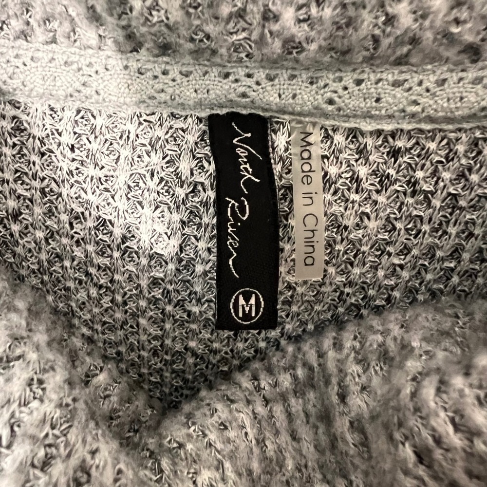 North River Cozy Thermal Cowl Neck Waffle Knit Tunic (M) Winter Long Sleeve - Picture 7 of 14